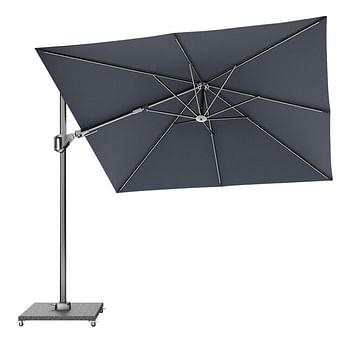 Promotions Platinum parasol suspendu Voyager T2 aluminium 2,7 x 2,7 m anthracite - Platinum 24 sec - Valide de 15/08/2021 à 03/11/2021 chez Dreamland