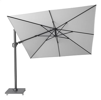 Promoties Platinum parasol suspendu Challenger T2 aluminium 3 x 3 m blanc - Platinum 24 sec - Geldig van 05/08/2021 tot 04/11/2021 bij Dreamland