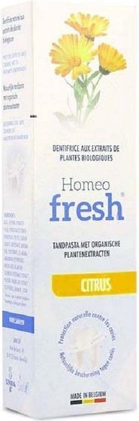 Promoties Homeofresh Citrus Tandpasta - Geldig van 17/09/2021 tot 02/10/2021 bij De Online Drogist