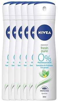 Nivea Fresh Pure Deodorant Spray Voordeelverpakking-Nivea