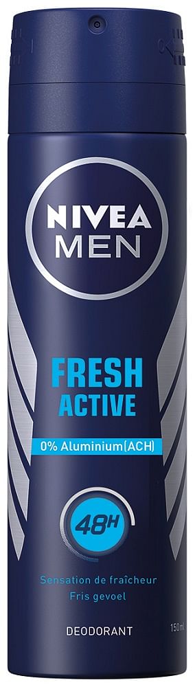 Promoties Nivea Men Fresh Active Deodorant Spray - Nivea - Geldig van 18/09/2021 tot 22/06/2022 bij De Online Drogist