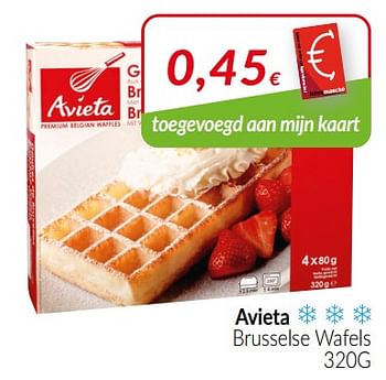 Promotions Avieta brusselse wafels - Avieta - Valide de 01/01/2022 à 31/01/2022 chez Intermarche