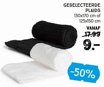 Promoties Geselecteerde plaids - Huismerk - Xenos - Geldig van 10/01/2022 tot 30/01/2022 bij Xenos