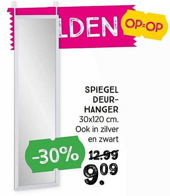 Promoties Spiegel deurhanger - Huismerk - Xenos - Geldig van 10/01/2022 tot 30/01/2022 bij Xenos