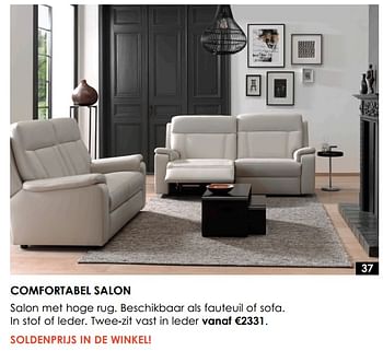 Promotions Comfortabel salon - Produit maison - Krea - Colifac - Valide de 31/12/2021 à 31/01/2022 chez Krea-Colifac
