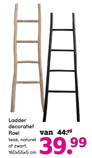 - Leen Bakker Ladder decoratief roel - Promotie Leen Bakker