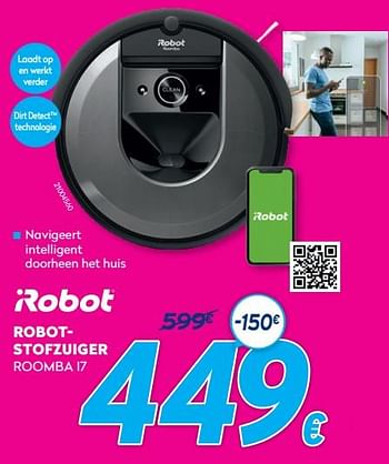 Apt Auckland Mijnenveld iRobot Irobot robotstofzuiger roomba i7 - Promotie bij Krefel