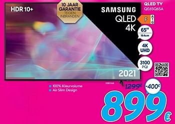 Promotions Samsung qled tv qe65q65a - Samsung - Valide de 01/01/2022 à 31/01/2022 chez Krefel