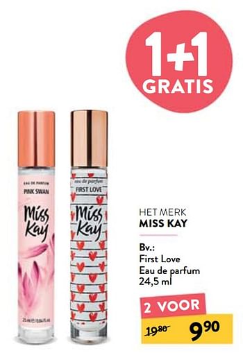 Promoties First love eau de parfum - Miss Kay - Geldig van 05/01/2022 tot 08/02/2022 bij DI