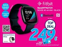 Fitbit smartwatch sense 40-44 mm - black-Fitbit