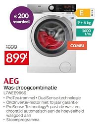 Aeg was-droogcombinatie l7wee966s-AEG