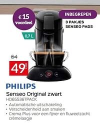 Philips senseo original zwart hd655367pack-Philips