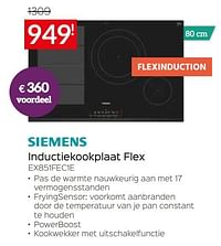 Siemens inductiekookplaat flex ex851fec1e-Siemens