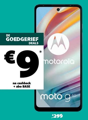 Promoties Motorola moto g60 - Motorola - Geldig van 03/01/2022 tot 31/01/2022 bij Base