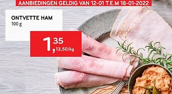 Promoties Ontvette ham - Huismerk - Alvo - Geldig van 12/01/2022 tot 18/01/2022 bij Alvo