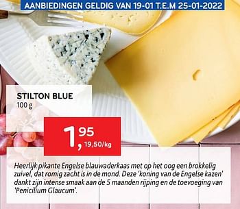 Promoties Stilton blue - Huismerk - Alvo - Geldig van 19/01/2022 tot 25/01/2022 bij Alvo