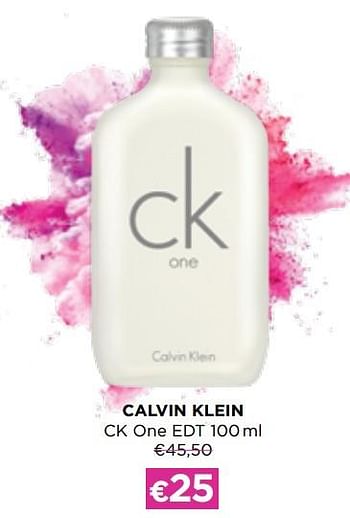 Promoties Calvin klein ck one edt - Calvin Klein - Geldig van 03/01/2022 tot 31/01/2022 bij ICI PARIS XL