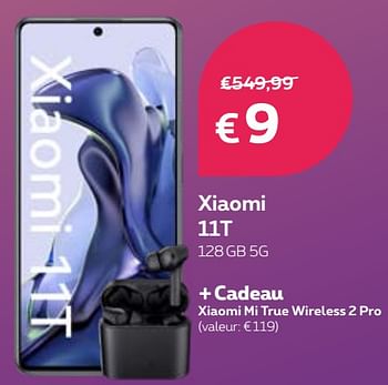 Promotions Xiaomi 11t 128gb 5g - Xiaomi - Valide de 04/01/2022 à 31/01/2022 chez Proximus