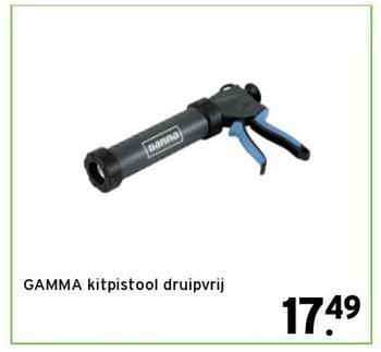 Promoties Gamma kitpistool druipvrij - Gamma - Geldig van 03/01/2022 tot 01/02/2022 bij Gamma
