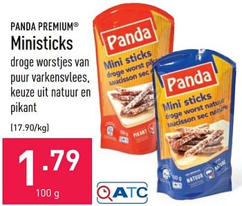Promoties Ministicks - Panda - Geldig van 10/01/2022 tot 21/01/2022 bij Aldi