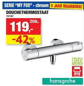 Promoties Douchethermostaat - Hansgrohe - Geldig van 05/01/2022 tot 16/01/2022 bij Hubo