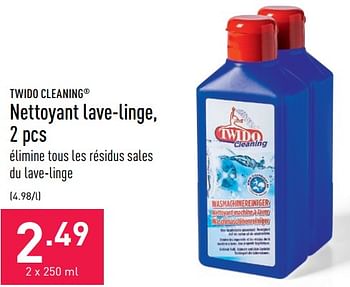 TWIDO CLEANING® Nettoyant lave-linge, 2 pcs bon marché chez ALDI