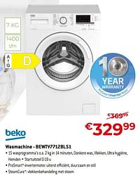 Beko wasmachine - bewtv7712bls1-Beko