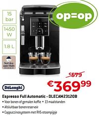 Delonghi espresso full automatic - dlecam23120b-Delonghi