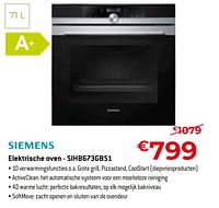 Siemens elektrische oven - sihb673gbs1-Siemens