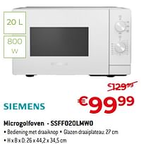 Siemens microgolfoven - ssff020lmw0-Siemens