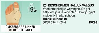 Promotions Beschermer hallux valgus - Epitact - Valide de 03/01/2022 à 31/01/2022 chez Damart