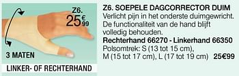 Promoties Soepele dagcorrector duim - Epitact - Geldig van 03/01/2022 tot 31/01/2022 bij Damart