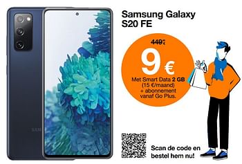 Promoties Samsung galaxy s20 fe - Samsung - Geldig van 02/01/2022 tot 31/01/2022 bij Orange