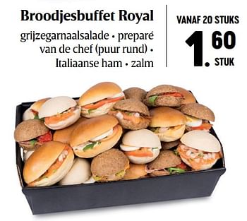Promoties Broodjesbuffet royal - Huismerk - Buurtslagers - Geldig van 07/01/2022 tot 03/02/2022 bij Buurtslagers
