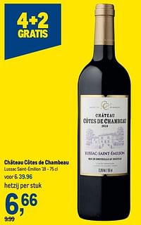 Château côtes de chambeau lussac saint-émilion `18-Rode wijnen