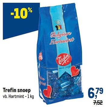 Promoties Trefin snoep hartmint - Trefin - Geldig van 12/01/2022 tot 25/01/2022 bij Makro