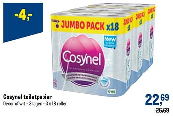 Promoties Cosynel toiletpapier - Cosynel - Geldig van 12/01/2022 tot 25/01/2022 bij Makro