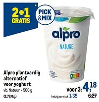 Alpro plantaardig alternatief voor yoghurt natuur-Alpro