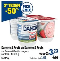 Danone + fruit - mager - aardbei-Danone