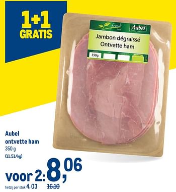 Promoties Aubel ontvette ham - Aubel - Geldig van 12/01/2022 tot 25/01/2022 bij Makro