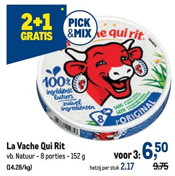 Promoties La vache qui rit natuur - La Vache Qui Rit - Geldig van 12/01/2022 tot 25/01/2022 bij Makro