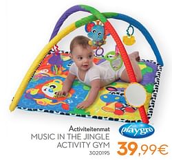 Activiteitenmat music in the jingle activity gym