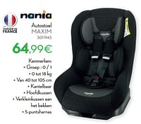Autostoel maxim-Nania
