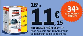 Promo Lot de 12 Recharges Pour Absorbeur Aéro 360 chez E.Leclerc