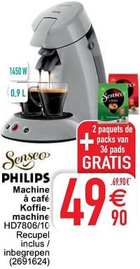 Philips machine à café koffiemachine hd7806-10-Philips