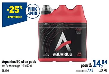 Promotions Aquarius pêche rouge - Aquarius - Valide de 12/01/2022 à 25/01/2022 chez Makro