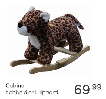 Promoties Cabino hobbeldier luipaard - Cabino - Geldig van 09/01/2022 tot 15/01/2022 bij Baby & Tiener Megastore