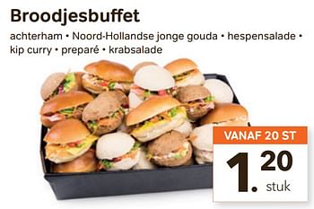 Promoties Broodjesbuffet - Huismerk - Bon'Ap - Geldig van 05/01/2022 tot 29/03/2022 bij Bon'Ap