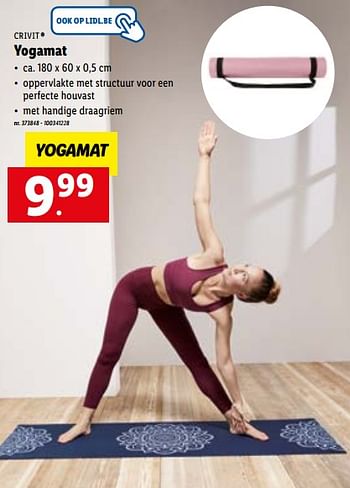 Promoties Yogamat - Crivit - Geldig van 17/01/2022 tot 23/01/2022 bij Lidl
