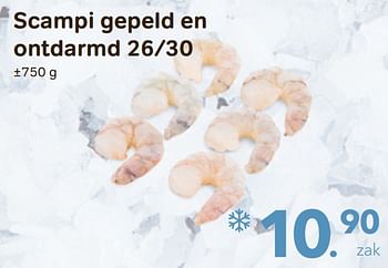 Promoties Scampi gepeld en ontdarmd 26-30 - Huismerk - Bon'Ap - Geldig van 05/01/2022 tot 29/03/2022 bij Bon'Ap